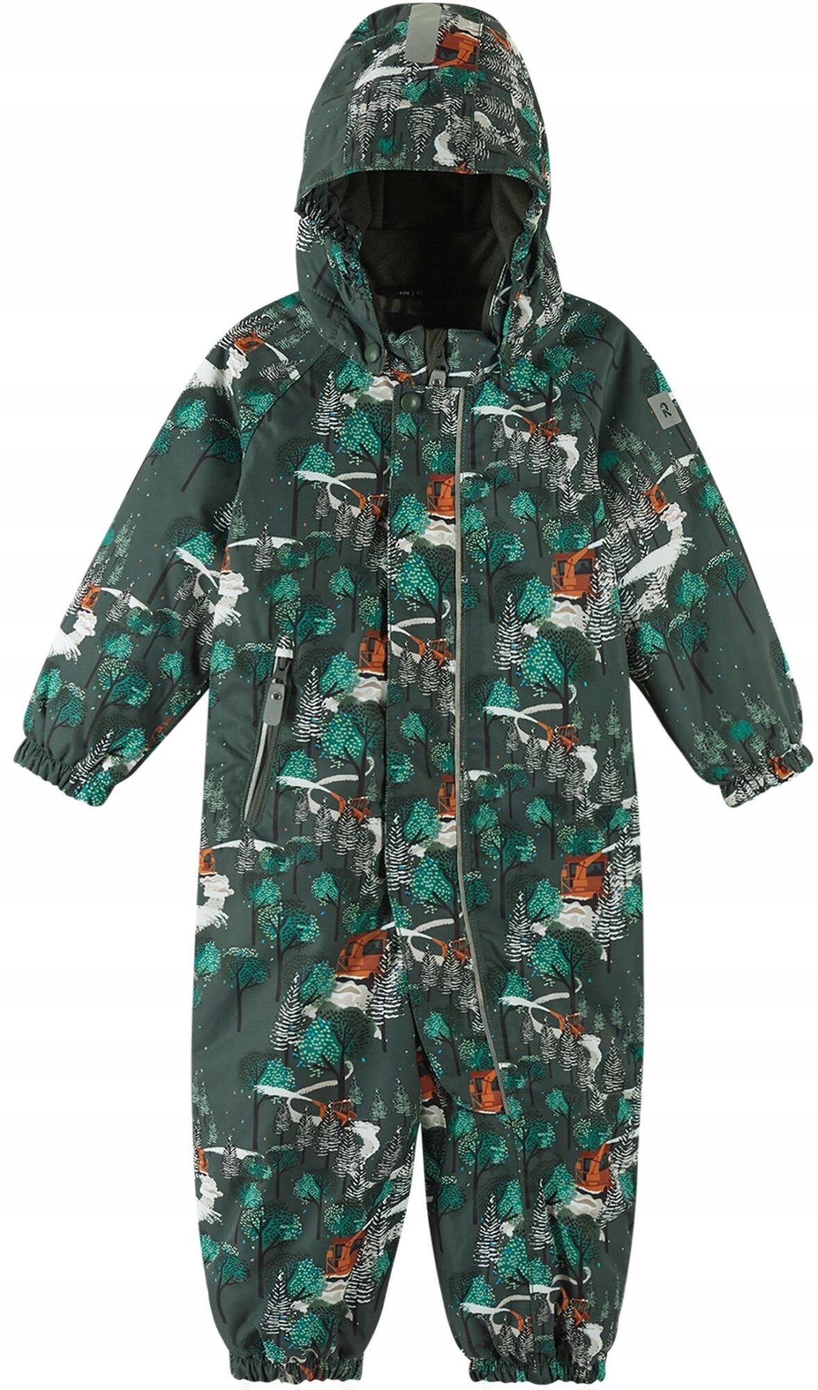 Kombinezon zimowy dziecięcy ocieplany Reima Puhuri 86 cm, zielony