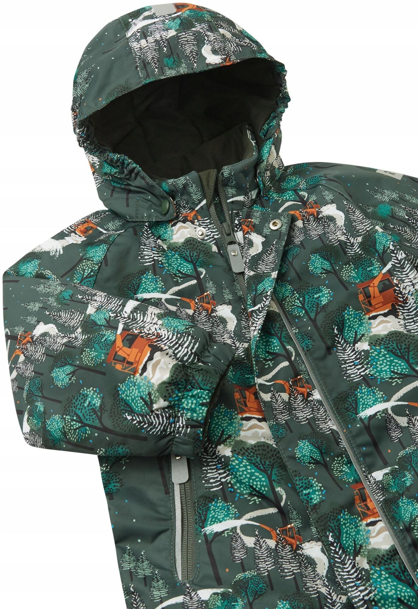 Kombinezon zimowy dziecięcy ocieplany Reima Puhuri 86 cm, zielony