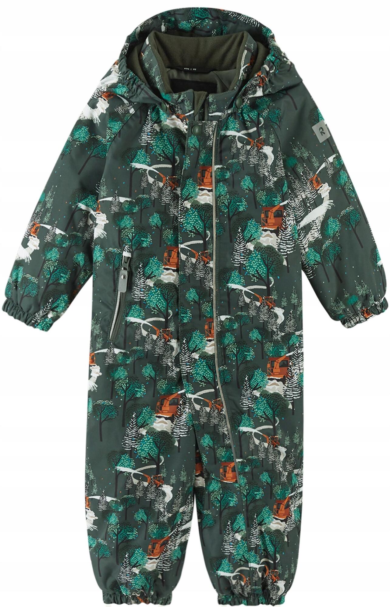 Kombinezon zimowy dziecięcy ocieplany Reima Puhuri 86 cm, zielony