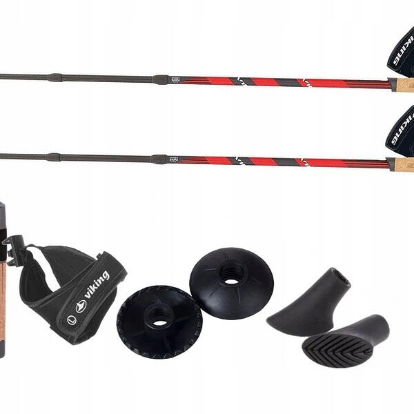 Viking Kube Pro – składane kije Nordic Walking 66-135 cm regulowane