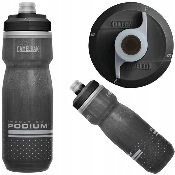 Bidon Rowerowy CamelBak Podium Chill 620 ml Termiczny Izolowany, czarny
