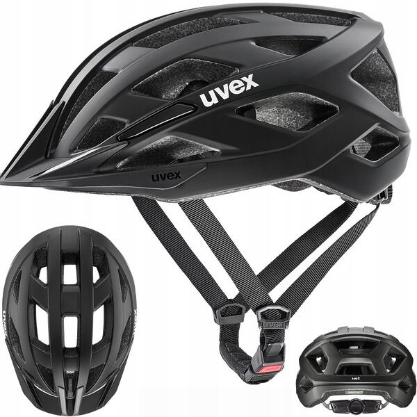 UVEX I-VO 2 Kask Rowerowy black Mat Lekki Wentylowany trekking 60-64 XXL
