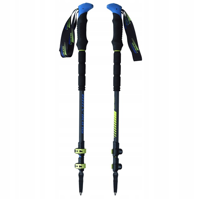 VIKING Carbo Lite Kije Trekkingowe 100% Carbon 190g Górskie Turystyczne