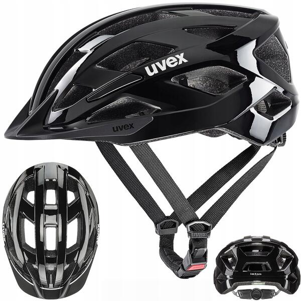 UVEX I-VO 2 Pure Kask Rowerowy Lekki Wentylowany trekking city 56-60, black