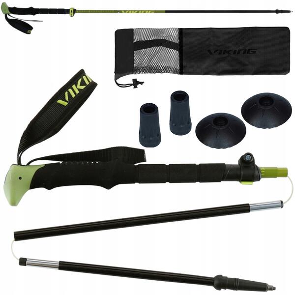 Kije Trekkingowe VIKING Terve 2.0 Składane 35 cm Regulowane Fast Lock ALU