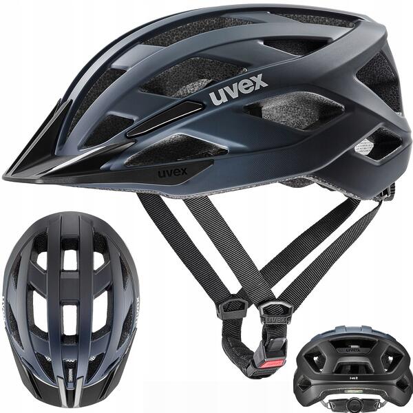UVEX I-VO 2 Kask Rowerowy antracyt Lekki Wentylowany trekking city 56-60