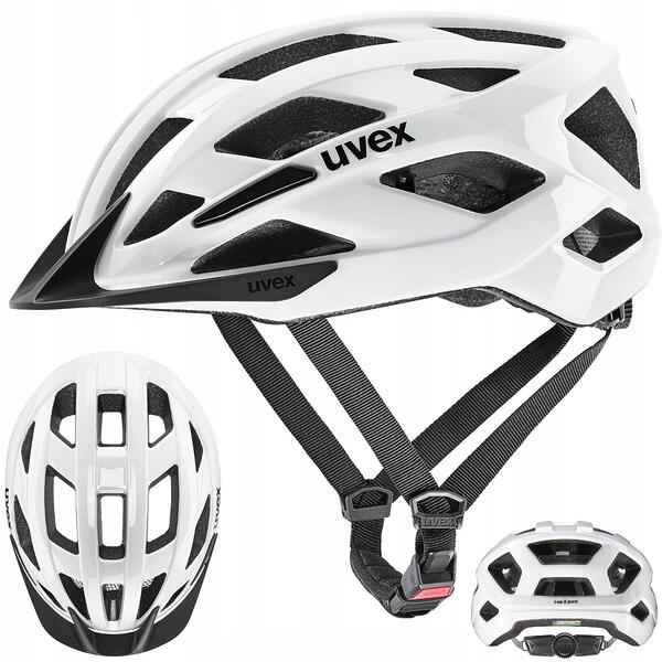 UVEX I-VO 2 Pure Kask Rowerowy Lekki Wentylowany trekking city 56-60, biały