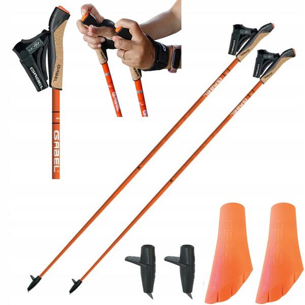Kije Kijki karbonowe do Nordic Walking GABEL X-1.35 Active 110 cm lekkie